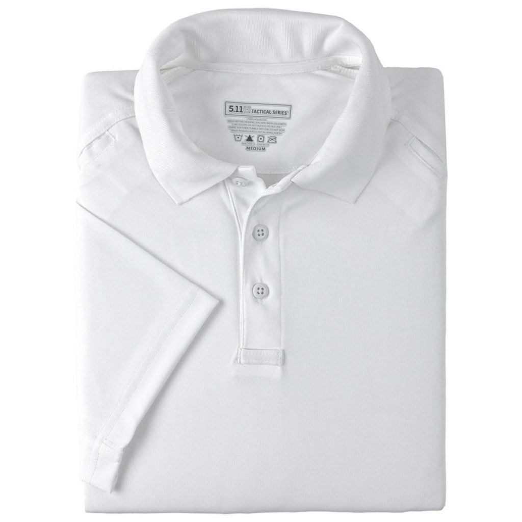 Blackfox Tactical Â» 5.11 Tactical 71049 Menâs Performance Short Sleeve Polo â White